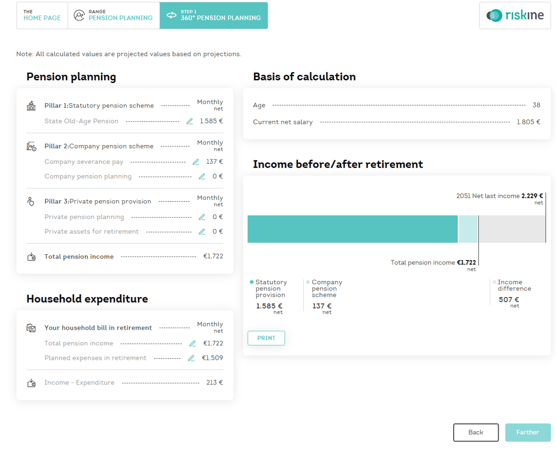 360 Retirement Planner Screenshot_en